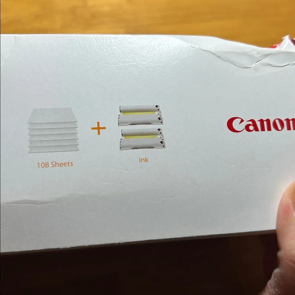 New Canon Selphy RP-108 Color Ink and Paper Set CP1000 Postcard Size 108 sheets